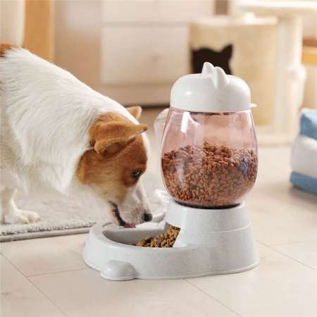 Luxury Smart Automatic Pet Dog Cat Food Water Dispenser Bowl Set Pet Feeder